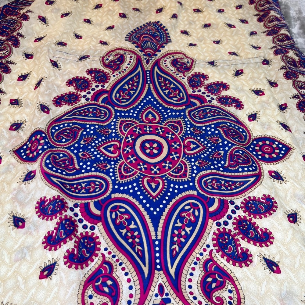 Phases Womens One SIze Kaftan Dress Paisley Boho Festival Maxi Caftan Loungewear - Picture 8 of 14